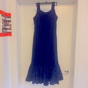 DONATED TO LA WILDFIRE VICTIMS Custom Made Royal Blue Velvet Dress
